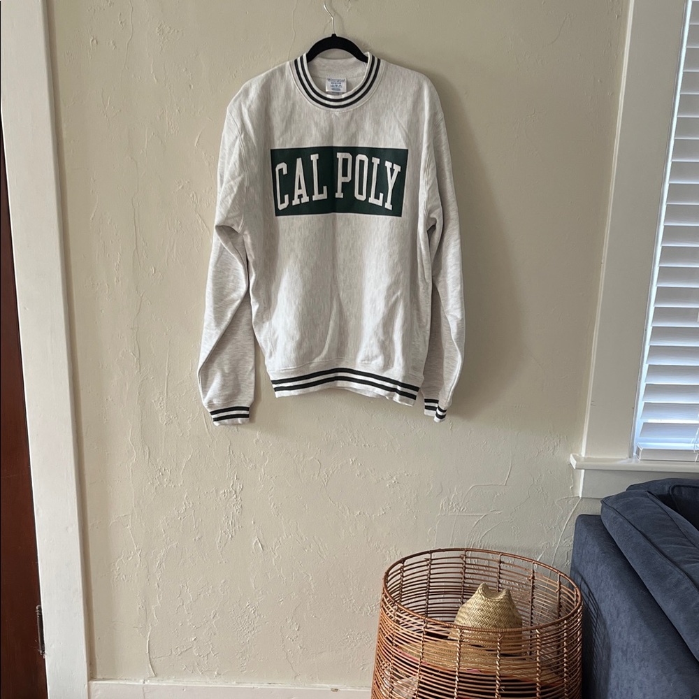 Champion White and Green Crewneck Sweater - Picture 2 of 4